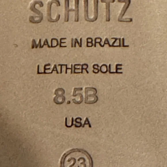 Schutz Leather Knotted Block Heel Mules – Size 8.5B 👠✨ - Picture 6 of 6